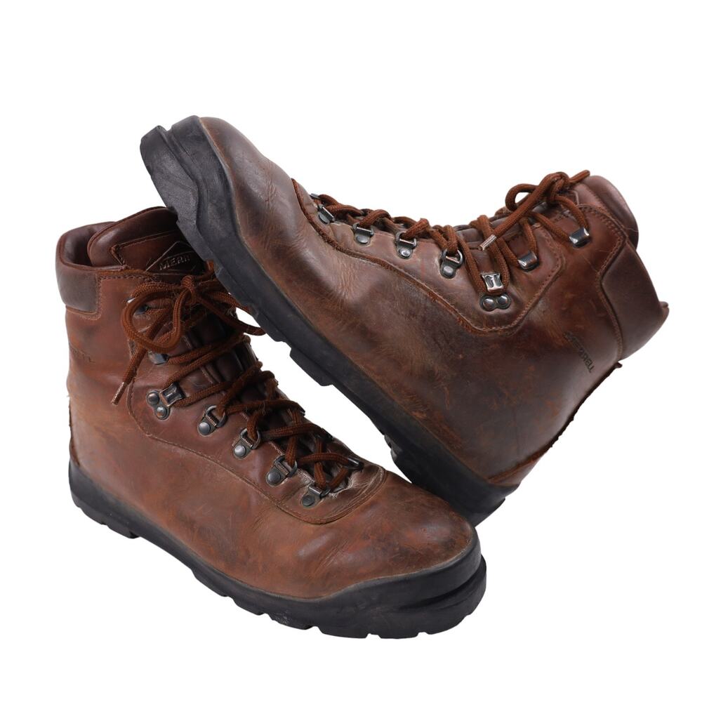 Vintage Merrell Italian Made Leather Mountaineering Boots
